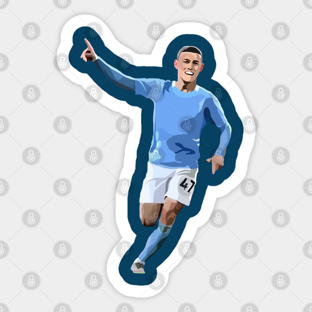 Phil Foden Sticker by Webbed Toe Design's